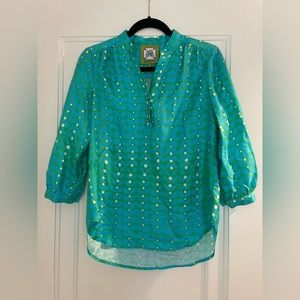 Elizabeth McKay silk long sleeved blouse